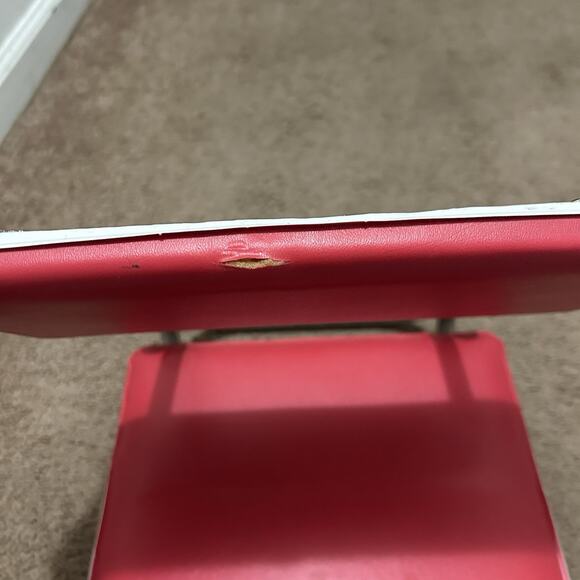 Vintage SUPER BOWL XVIII Tampa Stadium 1984-Cushioned Stadium Seat- Red&White - Picture 5 of 6